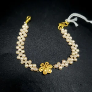 Gold and Pearl Bracelet